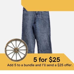 H&M Classic Wide Leg Blue Jeans